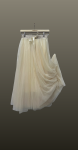 Fusta midi tulle- beige