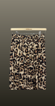 Fusta midi- animal print