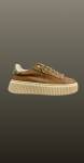 Sneakers maro- detalii aurii