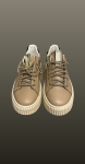 Sneakers beige-detalii aurii