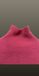 Pulover lejer din alpaca- spate alungit-roz