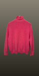 Pulover lejer din alpaca- spate alungit-roz
