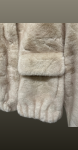Haină din blană artificială -beige