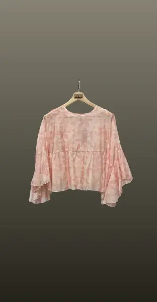 Top diafan tip capă-roz