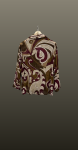 Camasa lana- imprimeu floral-maro