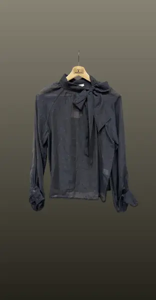 Camasa tencel-funda- imprimeu buline albastru