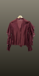 Camasa in V- volane burgundy