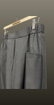 Pantalon ankle cu pense-gri Pantalon ankle cu pense-gri
