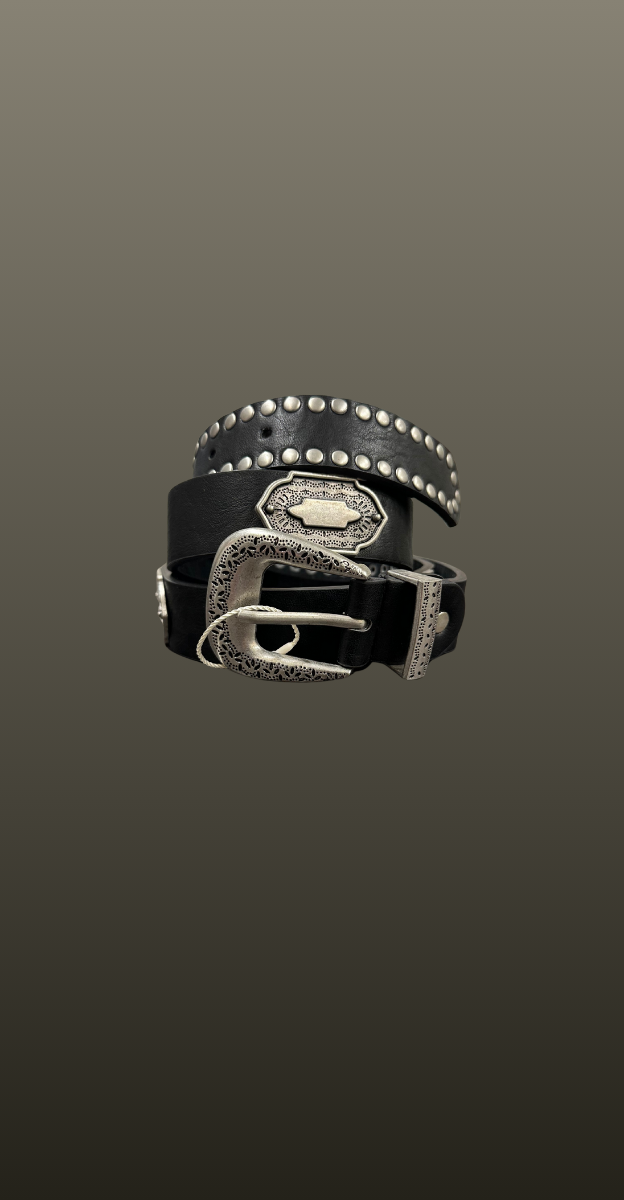 Curea detalii metalice vintage- negru Curea detalii metalice vintage- negru