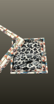 Esarfa animal print- gri