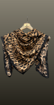 Esarfa animal print- maro