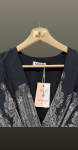 Rochie bleumarin-imprimeu floral
