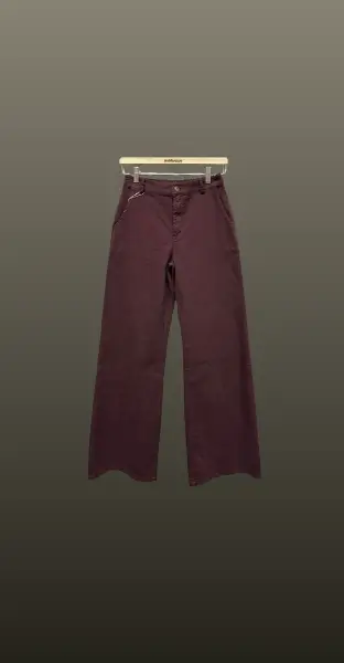 Jeans palazzo lejer-burgundy