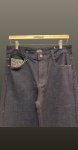 Jeans drept cu tiv întors-animal print