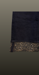 Jeans drept cu tiv întors-animal print