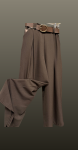 Pantalon palazzo- maro