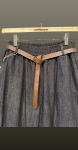 Pantalon  larg din bumbac- negru