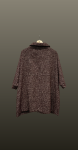 Palton maneca scurta burgundy