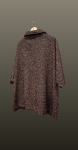 Palton maneca scurta burgundy