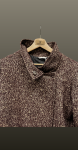 Palton asimetric burgundy
