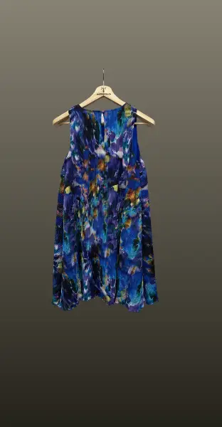 Rochie scurta tip maiou- curcubeu