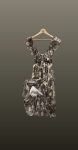 Rochie midi decolteu- maro
