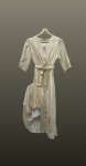 Rochie diafana- nude auriu
