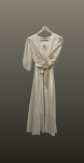 Rochie diafana- nude auriu