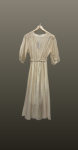 Rochie diafana- nude auriu