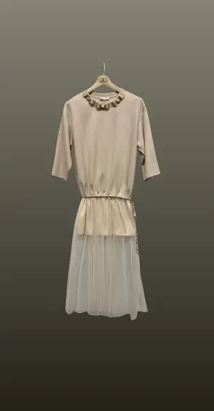 Rochie lunga- guler auriu