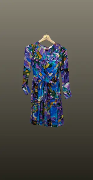 Rochie scurta- curcubeu