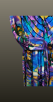 Rochie scurta- curcubeu