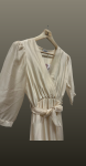 Rochie diafana- nude auriu