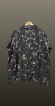 Cămașă oversized-negru si argintiu