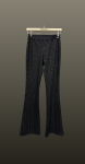 Pantalon ușor evazat -talie  sclipici