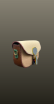Geanta mica postas beige- multicolor