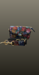 Geanta mica postas- imprimeu floral multicolor